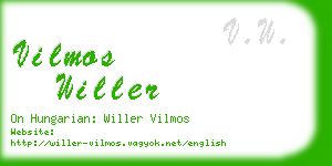 vilmos willer business card